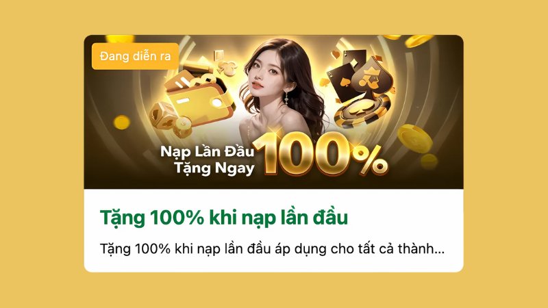 Lu88 Thưởng nạp lần đầu 100% giúp người chơi gia tăng vốn cược nhanh chóng Lu88 Thưởng nạp lần đầu 100% giúp người chơi gia tăng vốn cược nhanh chóng