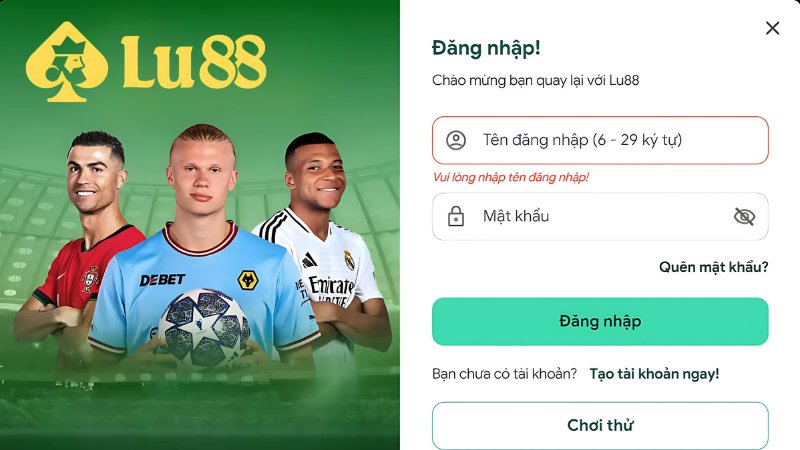 Cách thức đăng nhập Lu88 đơn giản, nhanh chóng