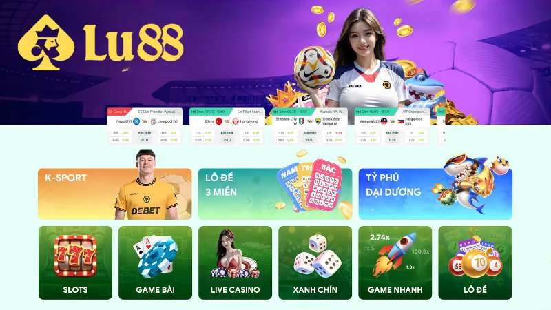 Lu88 cung cấp kho game hơn 300 sản phẩm cá cược hấp dẫn